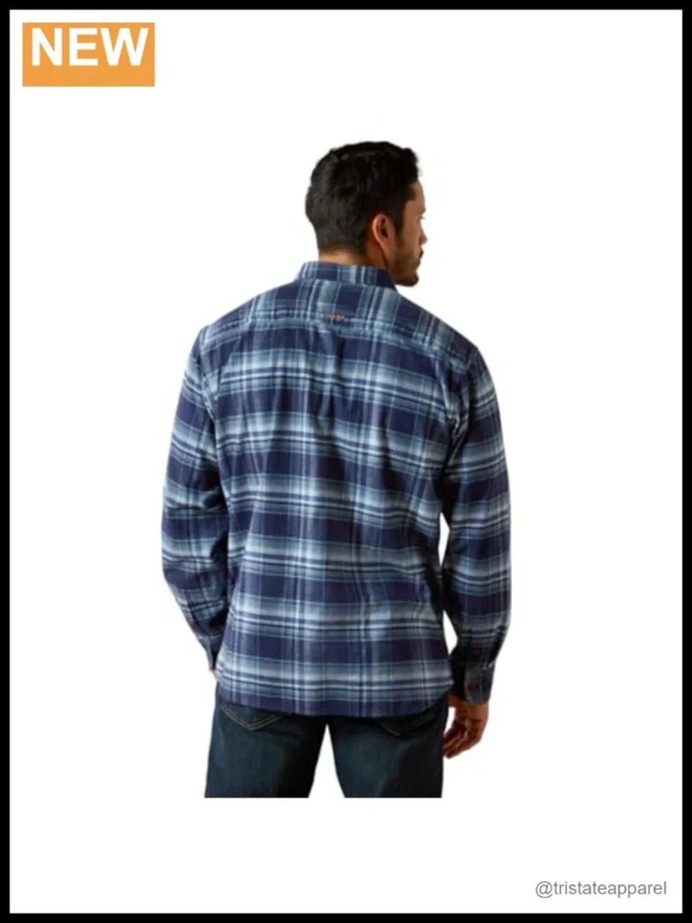 Men's DuraStretch Flannel Work Shirt Long Sleeve Cotton